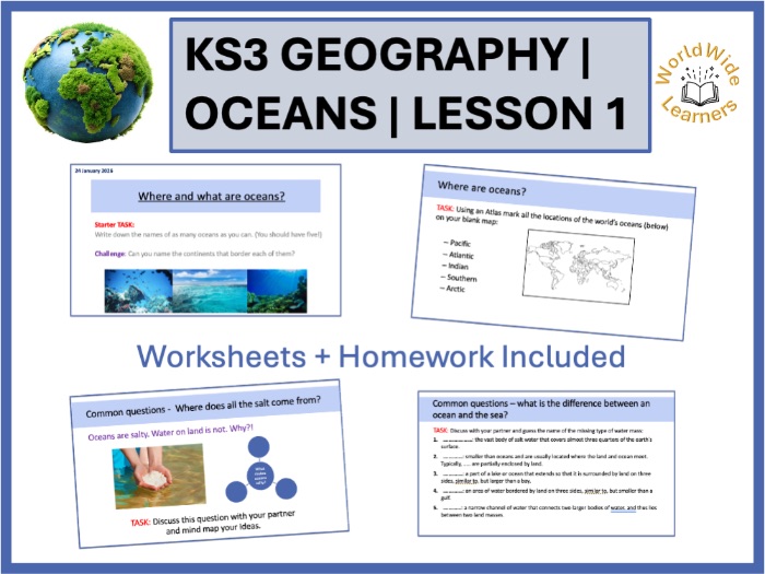 Where and What Are the World’s Oceans? (KS3 Geography Lesson 1)