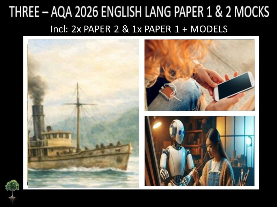 THREE - AQA PAPER 1 & 2 | 2026 FULL MOCKS | MODELS