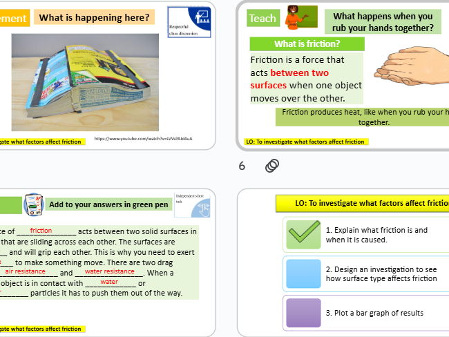 Friction KS3 Science