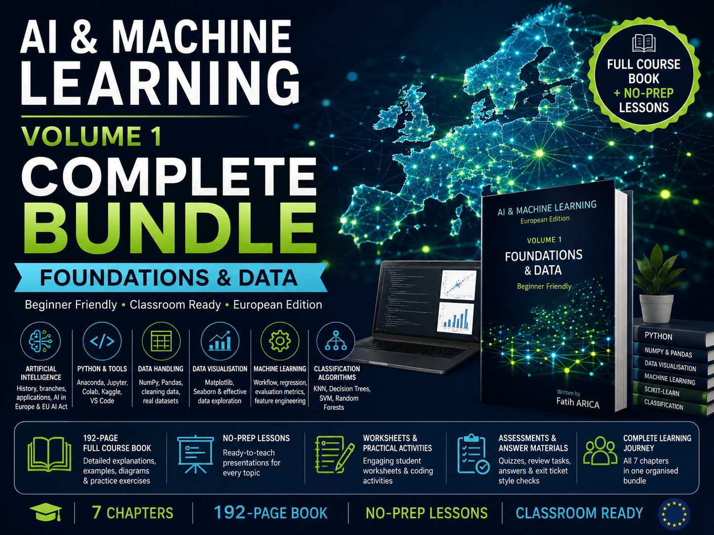 AI & Machine Learning Complete No-Prep Bundle | Volume 1: Foundations & Data