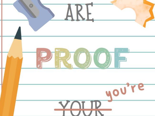 Mistakes are proof you're trying poster