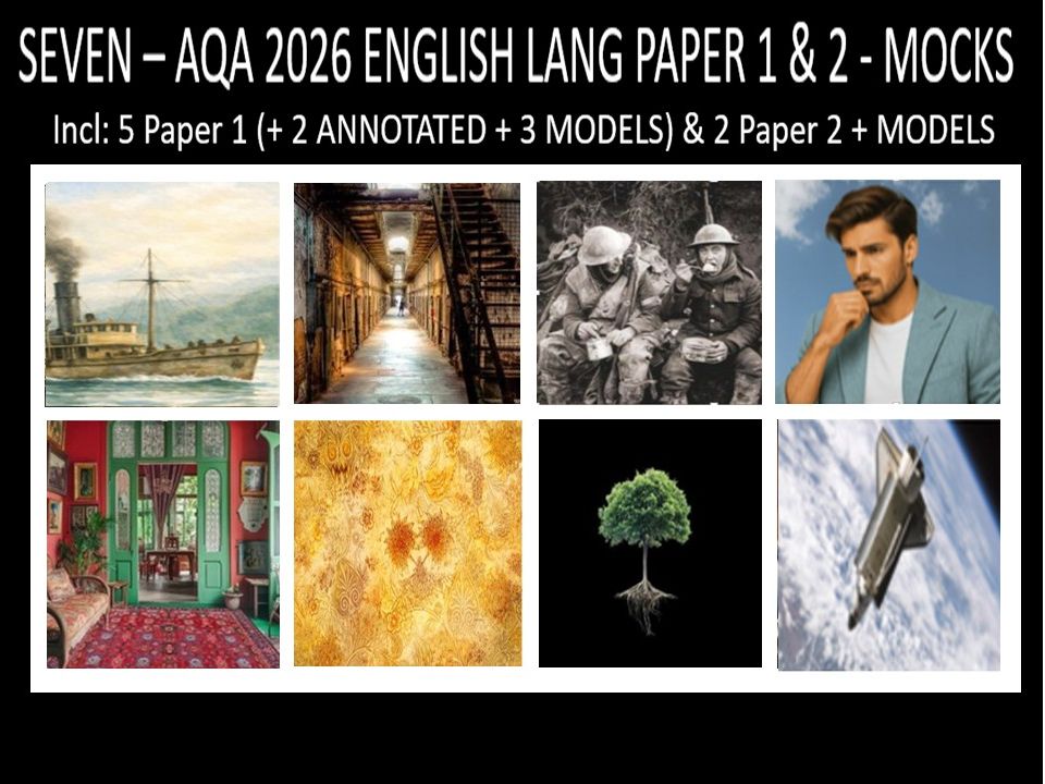 SEVEN - AQA PAPER 1 & 2 | 2026 FULL MOCKS | ANNOTATED | MODELS