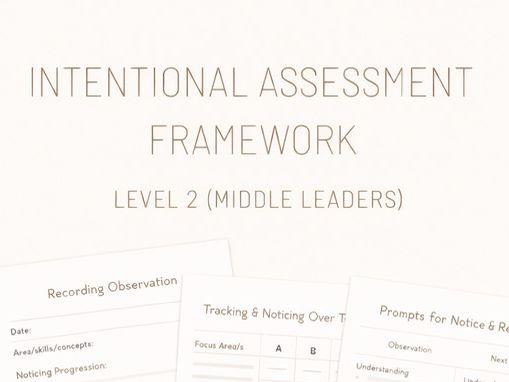 Assessment Framework | Middle Leaders | Level 2