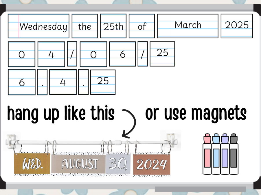 Date flip chart