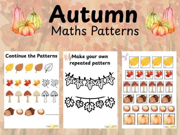 Autumn Repeating Patterns | EYFS Maths Activities