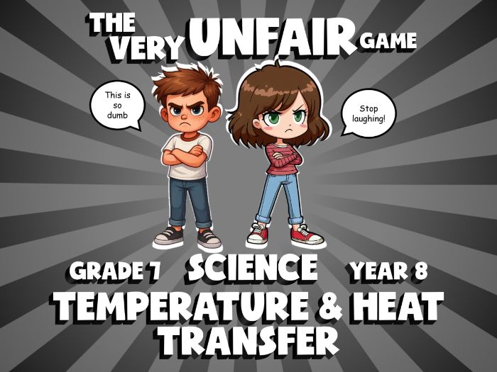Temperature & Heat Transfer VERY UNFAIR GAME | No-Prep Year 8 Science Review Activity