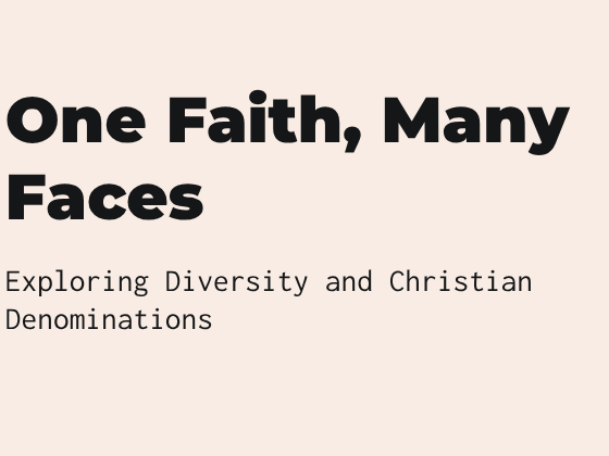 Y7 - One Faith, Many Faces