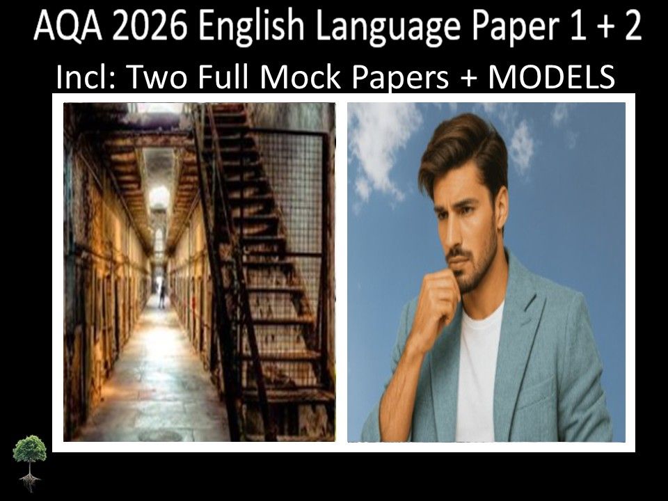 Two AQA 2026 English Language Paper 1 + 2 Mocks | MODELS
