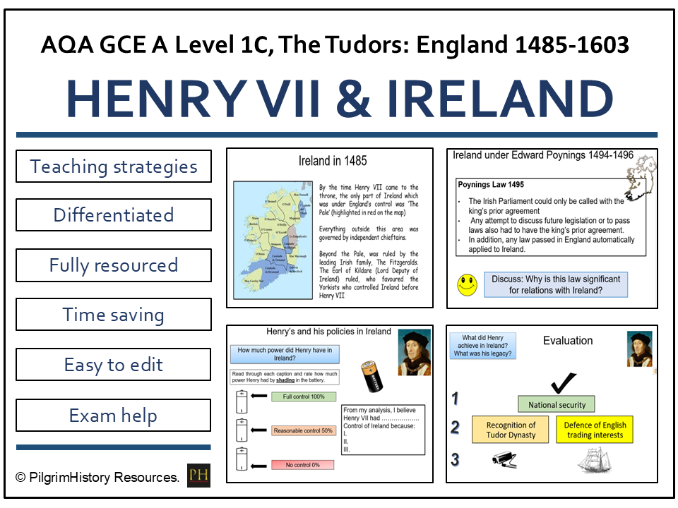 Henry VII England and Ireland: Control, Governance and Resistance | AQA A Level History