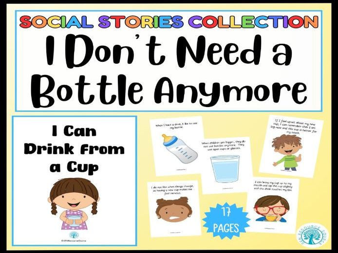 I Don't Need a Bottle or Sippy Cup Anymore Social Story