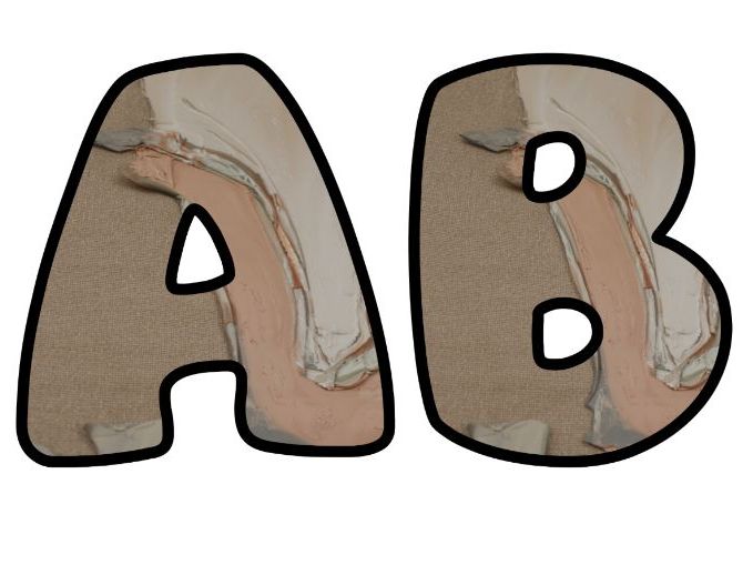 Artistic Textures Gold Brown Classroom Display | Lettering Set | Upper & Lowercase, 0-9 and Signs
