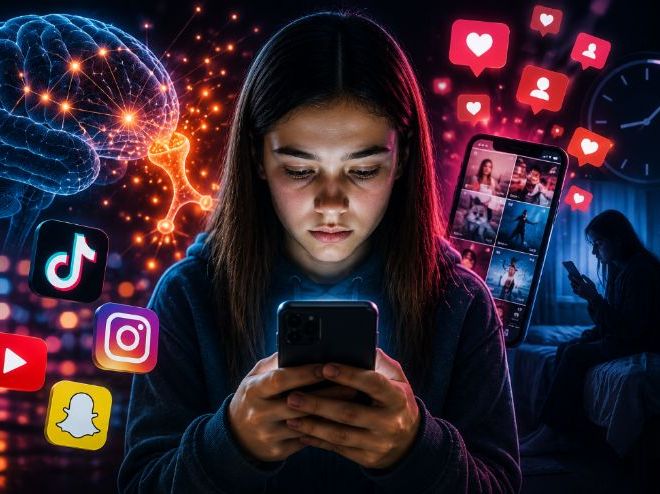 Mobile Phone Addiction, Dopamine & Social Media Algorithms – Complete KS3/KS4 PSHE Lesson Pack