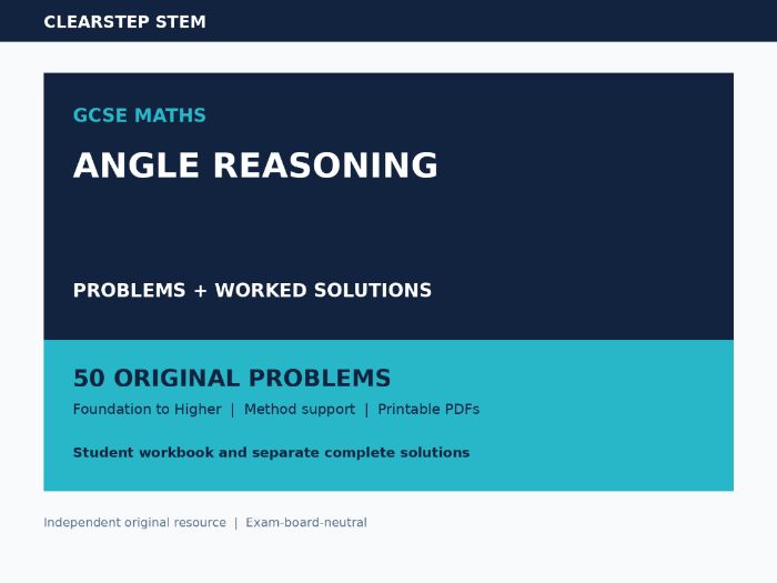GCSE Angles Geometry Worked Solutions