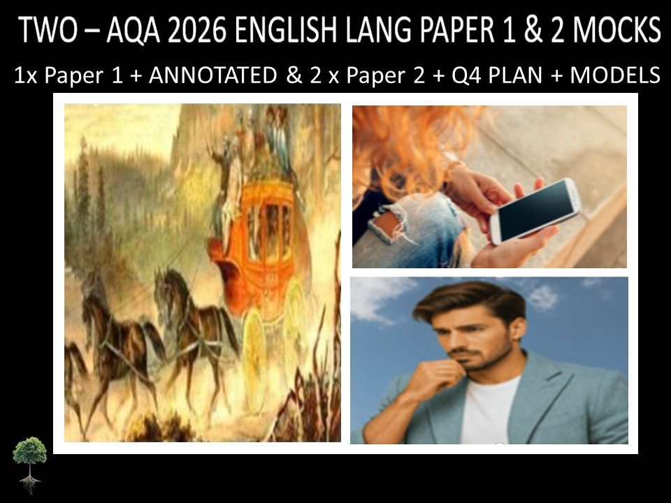 THREE - AQA PAPER 1 & 2 | 2026 FULL MOCKS | ANNOTATED | Q4 PLAN | MODELS