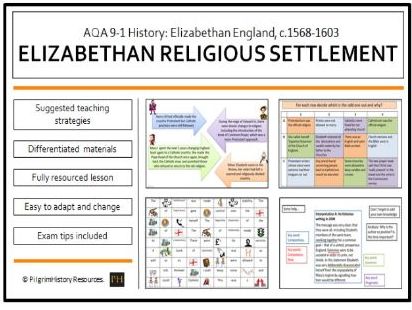 Elizabethan Religious Settlement Teaching Resources