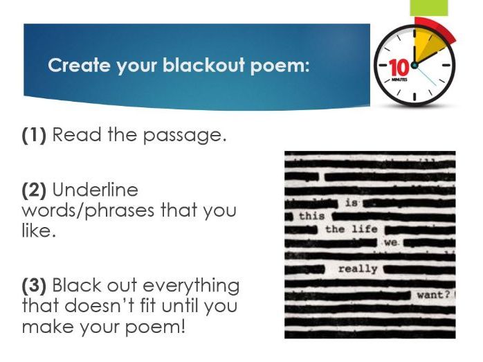 Introduction to Poetry Lesson (Year 8)