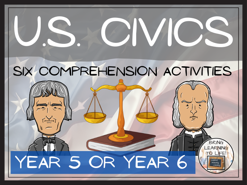 Civics Reading Comprehension Bundle | U.S. Government | Year 5 or Year 6
