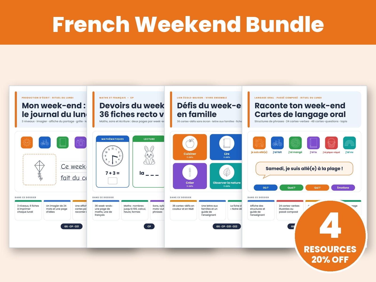 French Weekend Bundle: Writing and Talk