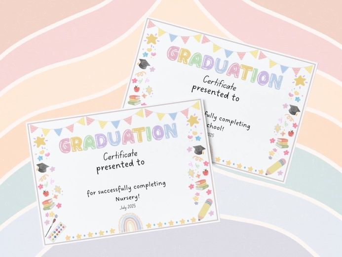 Nursery/Preschool Graduation Certificate