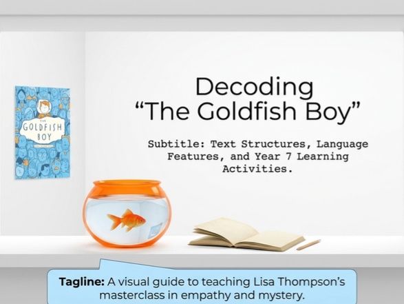 The Goldfish Boy Book Analysis Mini Pack: Theme Character Language