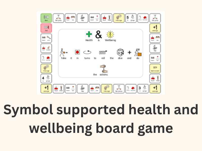 Health & Wellbeing Movement Board Game | Symbol-Supported