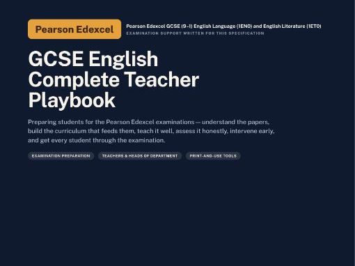 GCSE English — Pearson Edexcel | Examination | Pearson Edexcel GCSE (9–1) English Language