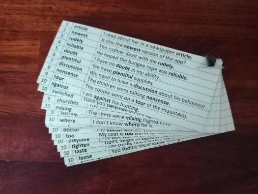 English Spelling Flashcards For Functional Skills Teaching Resources