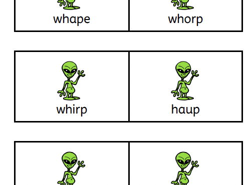 Phonics screening practice flashcards - likely to come up according to dfe guidance.