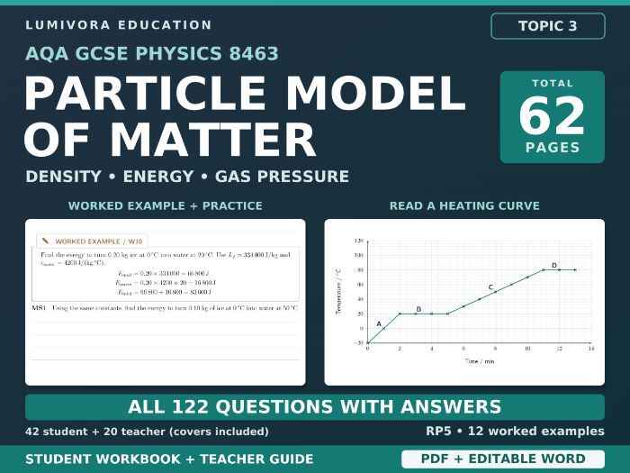 AQA GCSE Physics Particle Model of Matter Workbook & Answers