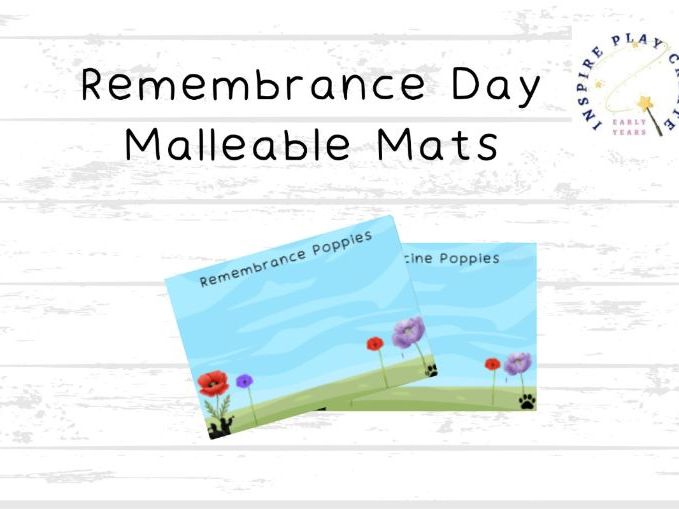 Remembrance Day Malleable Mats