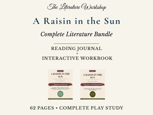 A Raisin in the Sun Literature Study Bundle | Reading Journal & Interactive Workbook | Hansberry