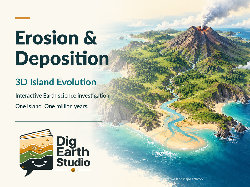 Erosion & Deposition | 3D Island Evolution