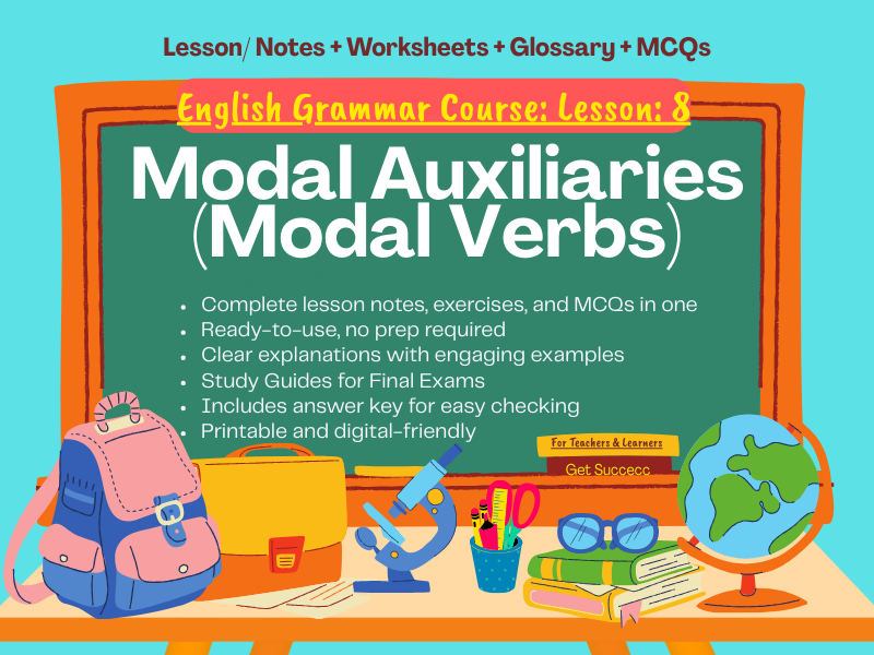 Modal Auxiliaries in English Grammar | Learn How to Use Can, Could, May, Might, Must & More