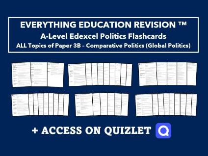 A-Level Edexcel Politics Flashcards for Paper 3B – Comparative Politics (Global Politics)