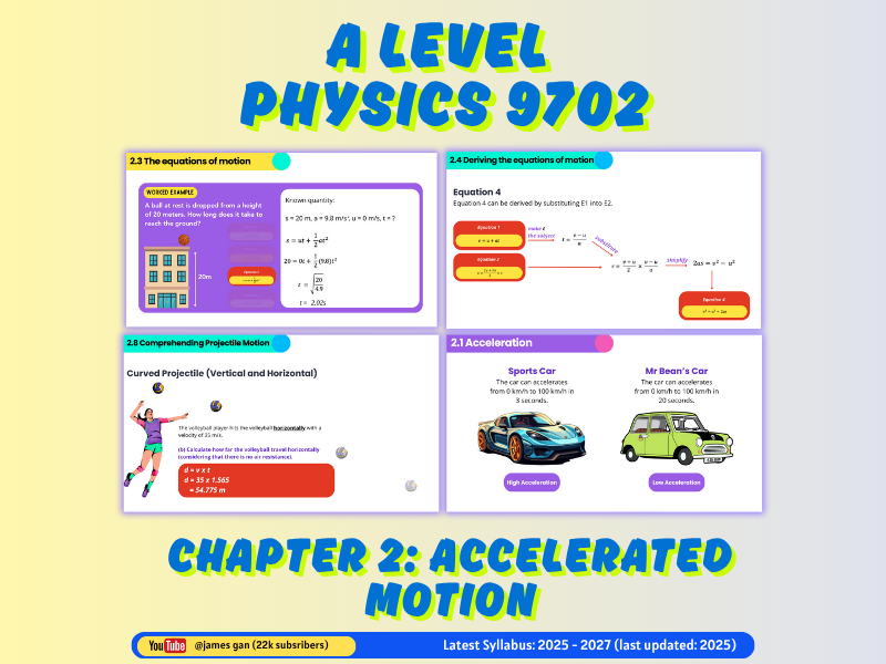 AS & A Level Physics (9702) - Chapter 2: Accelerated Motion