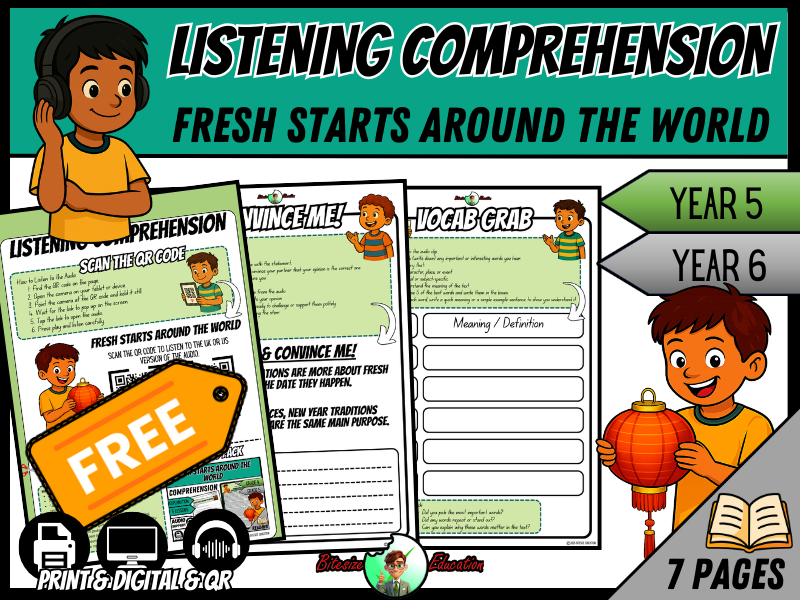Fresh Starts Around the World | Listening Comprehension | Year 5/6