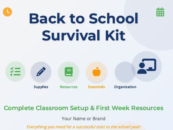 Back to School Survival Kit: Complete Classroom Setup & First Week Resources