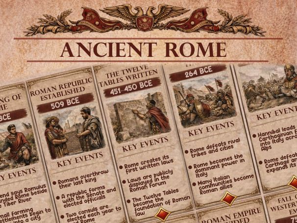 Ancient Rome Timeline Resource Pack