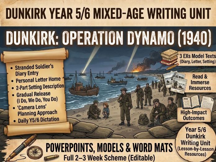 UKS2 Dunkirk 2-3 week writing unit