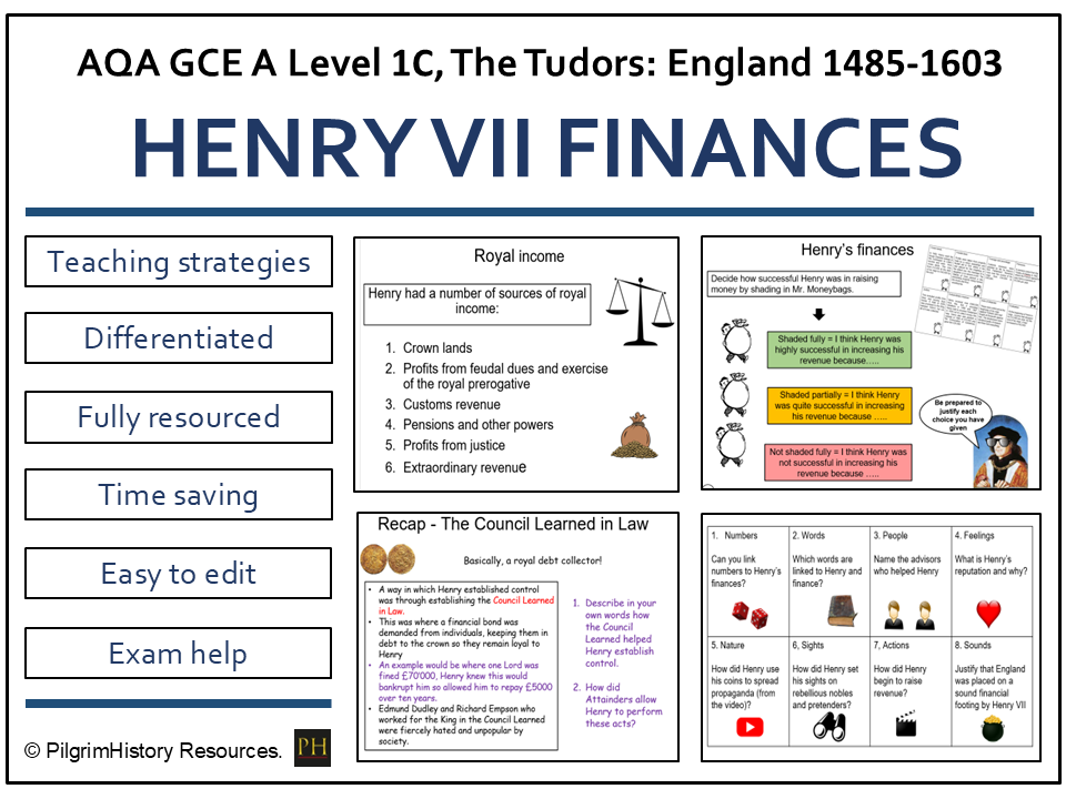 Henry VII Financial Policy: Control, Stability and Crown Revenue | AQA A Level History