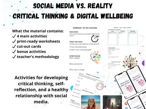Social Media vs Reality: Digital Wellbeing & PSHE Activities