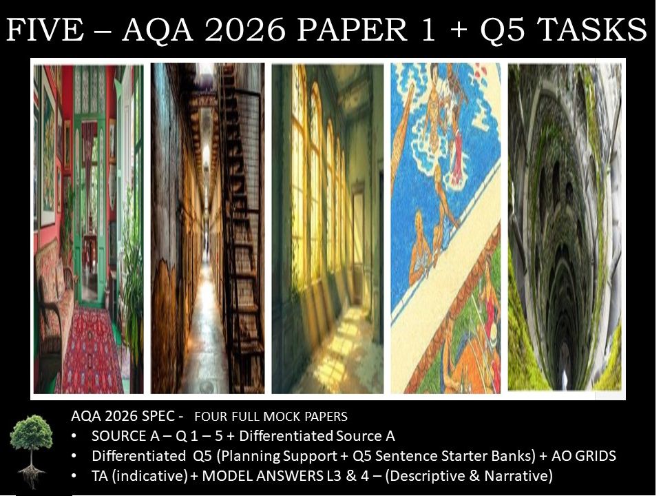 FIVE- PAPER 1 | 2026 FULL MOCKS | Q5 TASKS