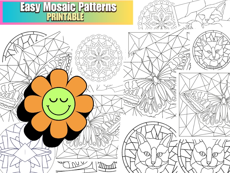 Easy Mosaic Patterns Printable – Fun and Simple Designs for All Ages | Teaching Resources
