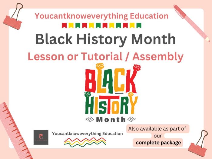 Black History Month Action Not Words Tutor Time