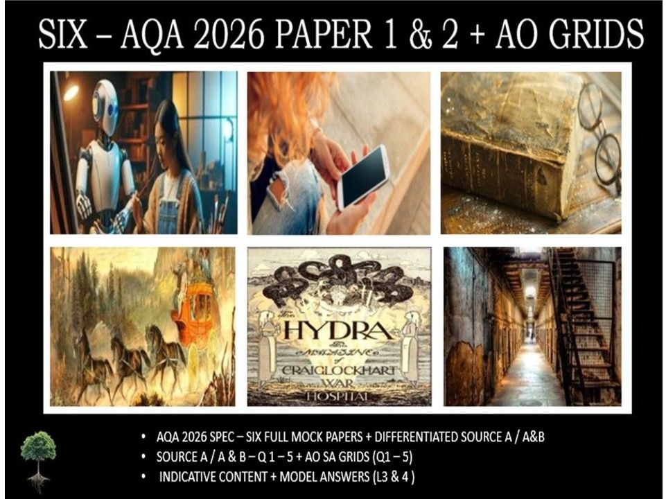 SIX - AQA PAPER 1 & 2 | 2026 FULL MOCKS | AO GRIDS
