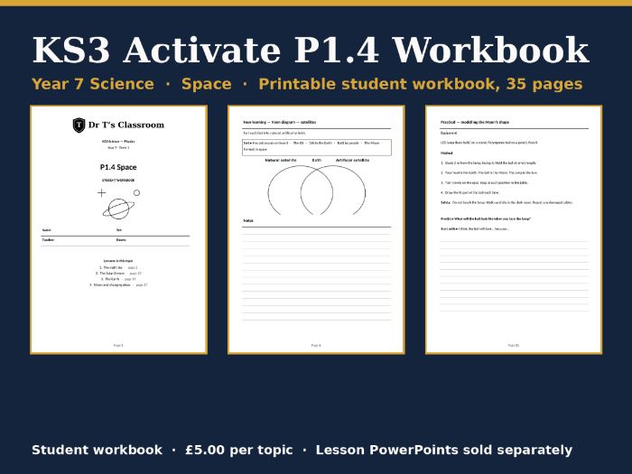 KS3 Activate P1.4 Space Student Workbook