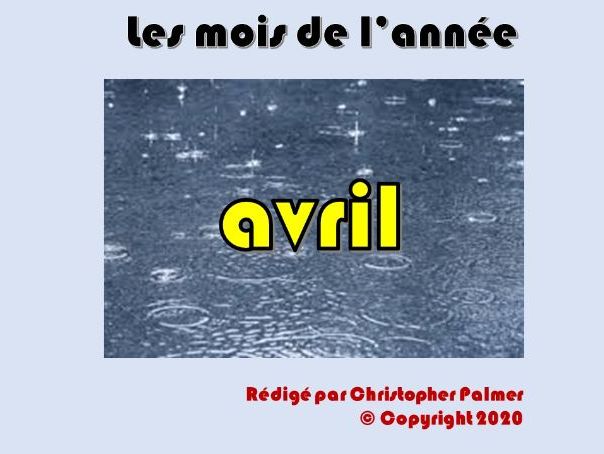 French: Months of the year, weather and the season spring - April (Key Stage 2)