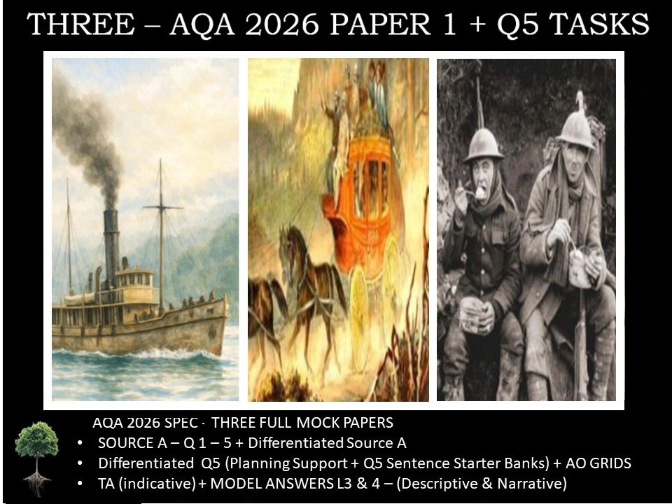 THREE - PAPER 1 | 2026 FULL MOCKS | Q5 TASKS