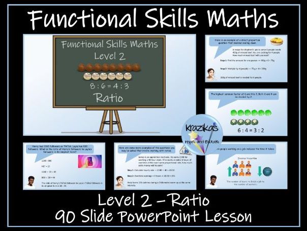 Ratio PowerPoint Lesson - Level 2 Maths Functional Skills