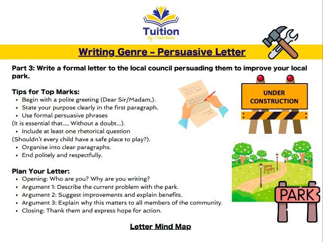 14. 11+ English - Writing: Persuasive Letter, Spelling & Vocabulary